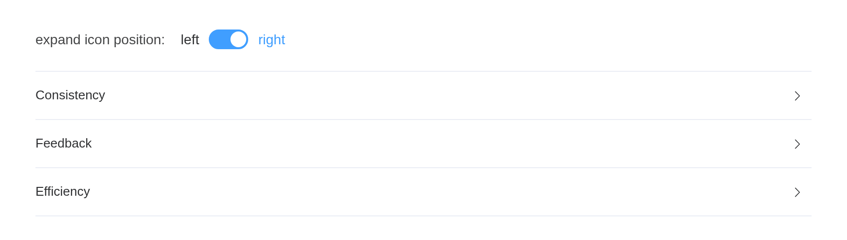 The custom-icon-position example, running