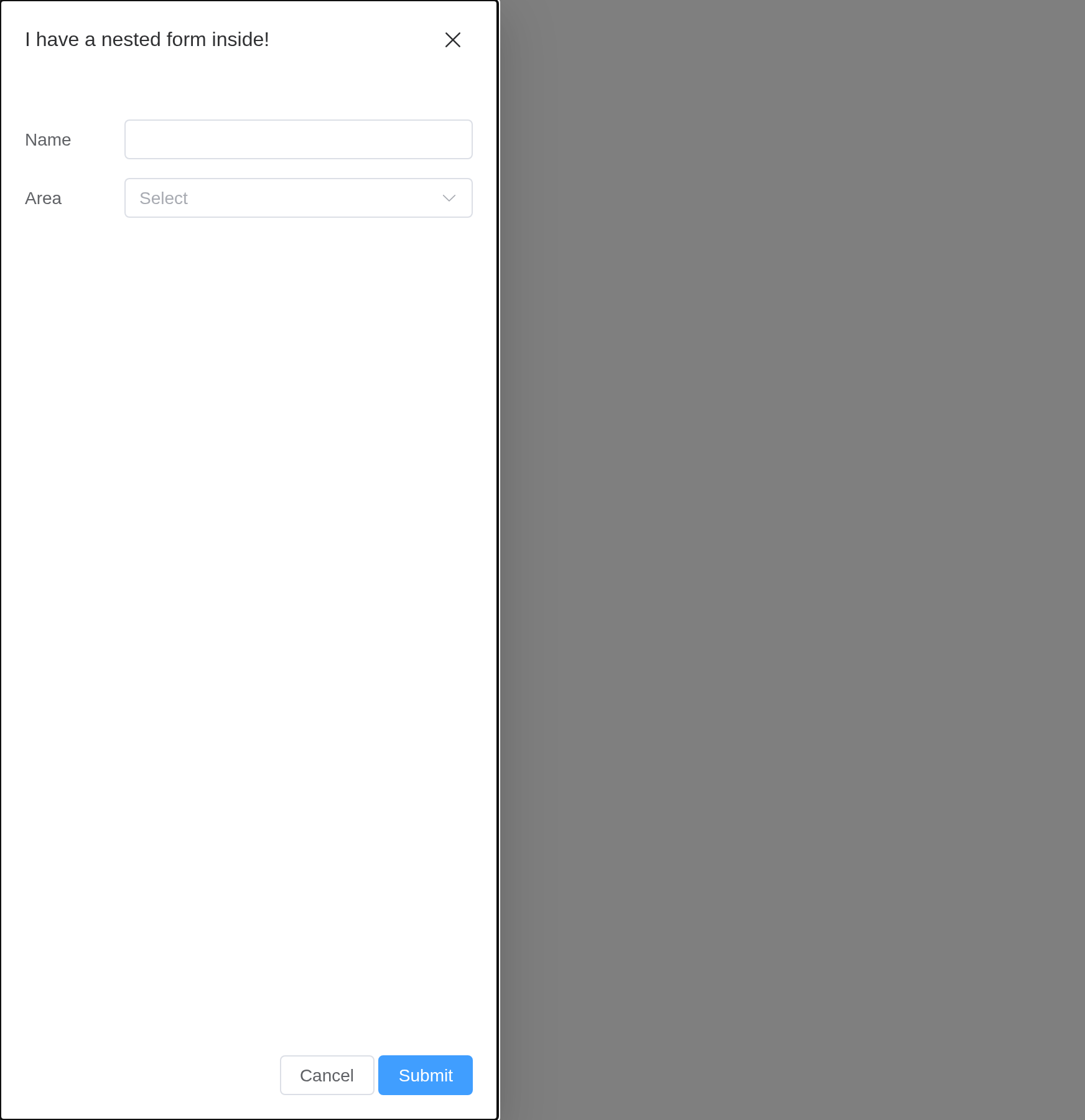 The customization-content example, running