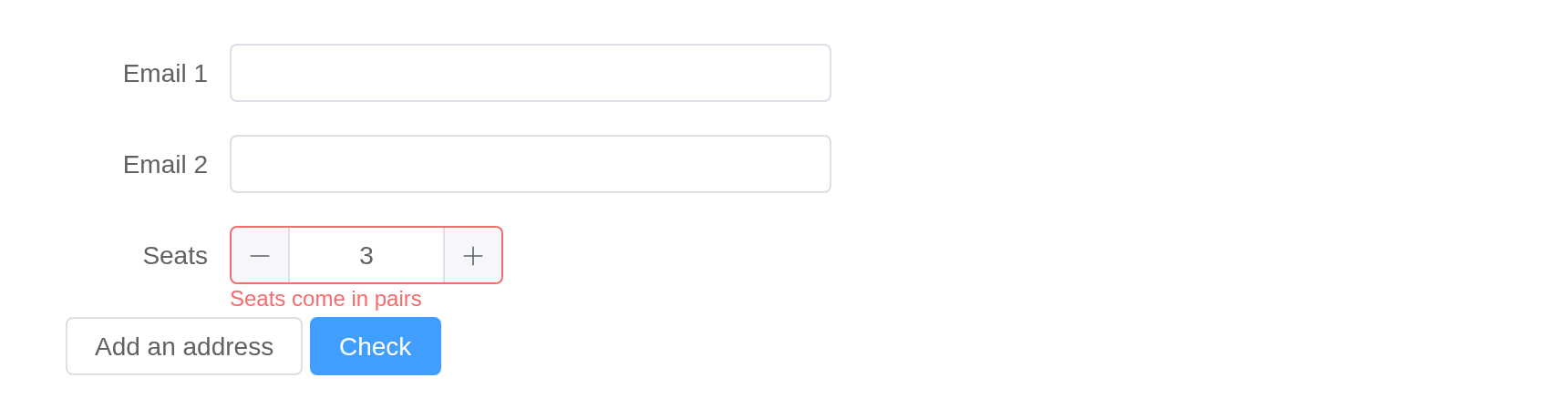 The form-dynamic example, running