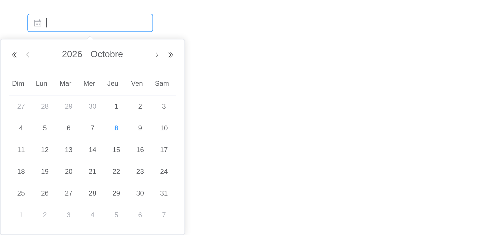 The dates example, running