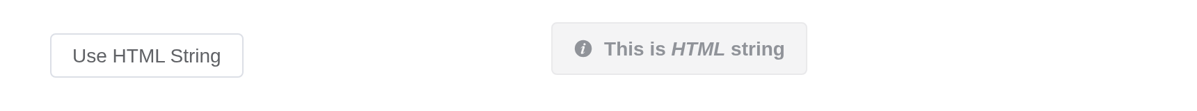 The raw-html example, running