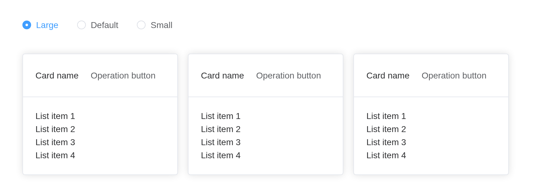 The control-size example, running