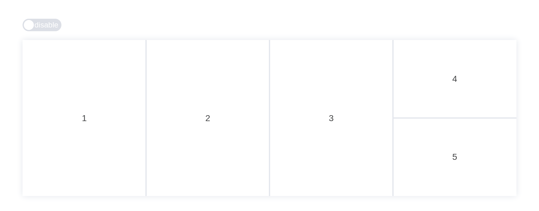 The collapsible example, running