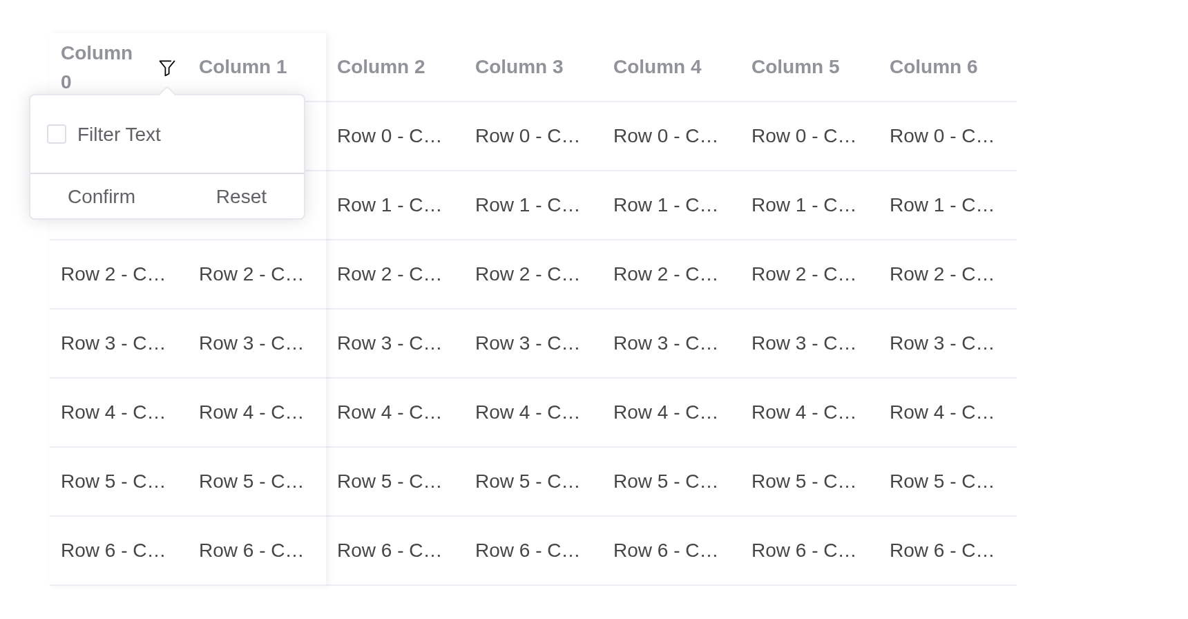 The filter example, running