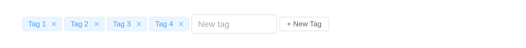The editable example, running