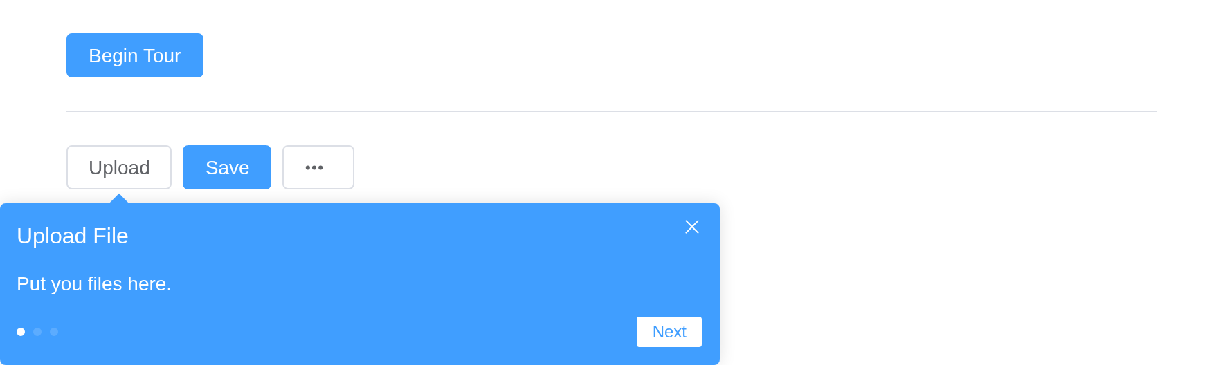 The non-modal example, running