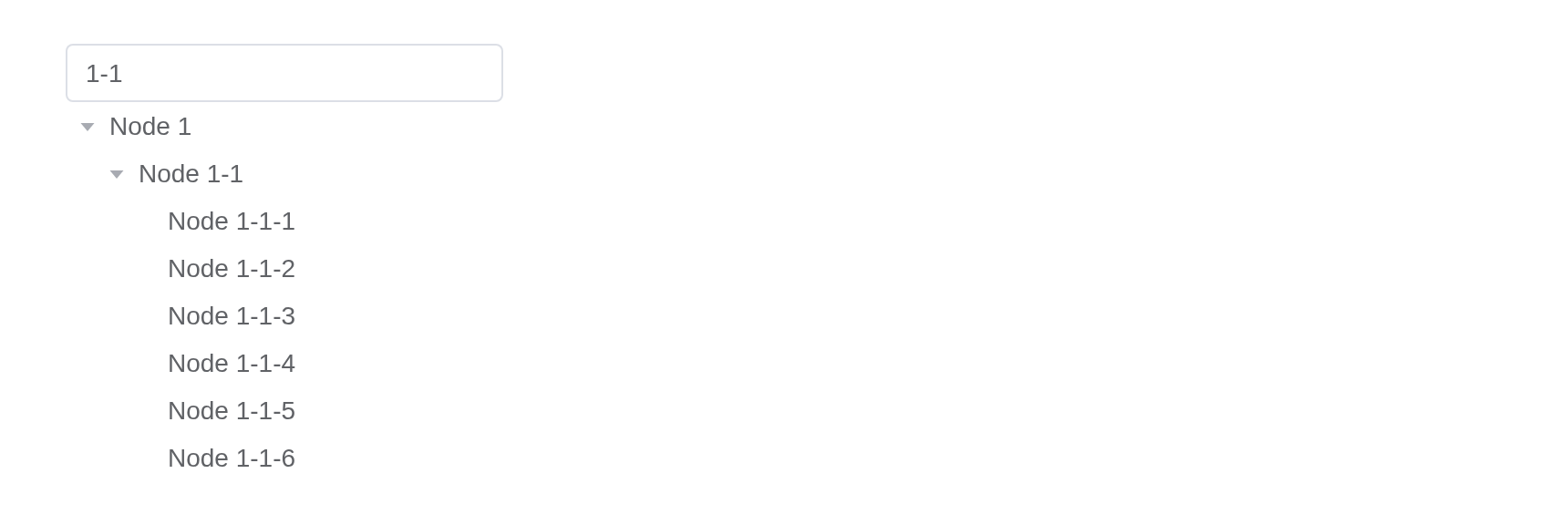 The filter example, running